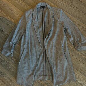 Plaid womens blazer